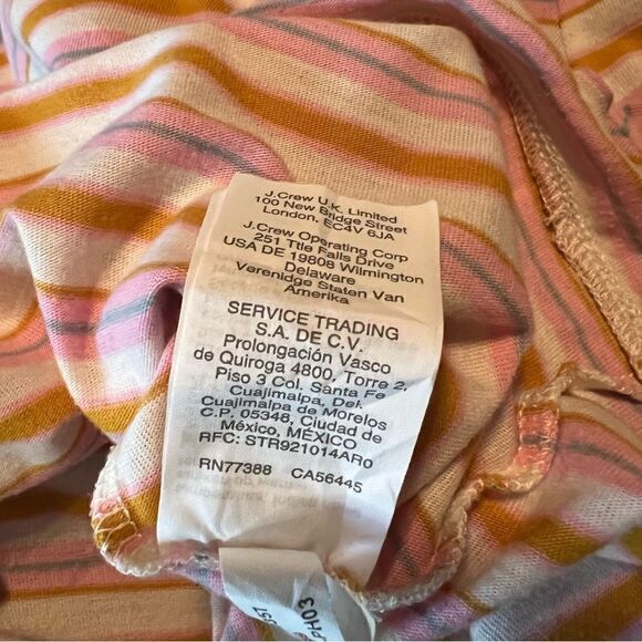 Madewell stripped ruffle long sleeve cropped shirt - Picture 13 of 14